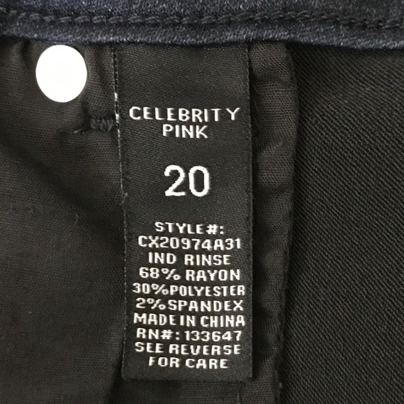 CELEBRITY PINK Walker Skinny Jeans Indigo Rinse Women’s Plus Size 20 - Picture 7 of 16